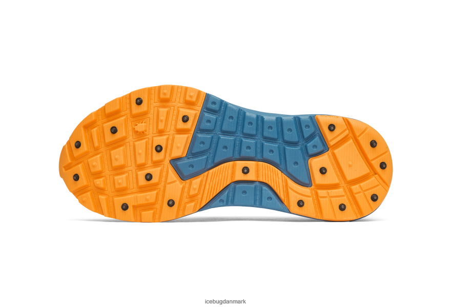 tågeblå/orange Mænd fodtøj Z2HR6P76 Icebug newrun bugrip