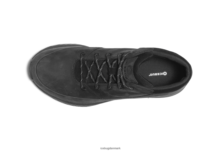 ægte sort Mænd fodtøj Z2HR6P116 Icebug larvik biosål